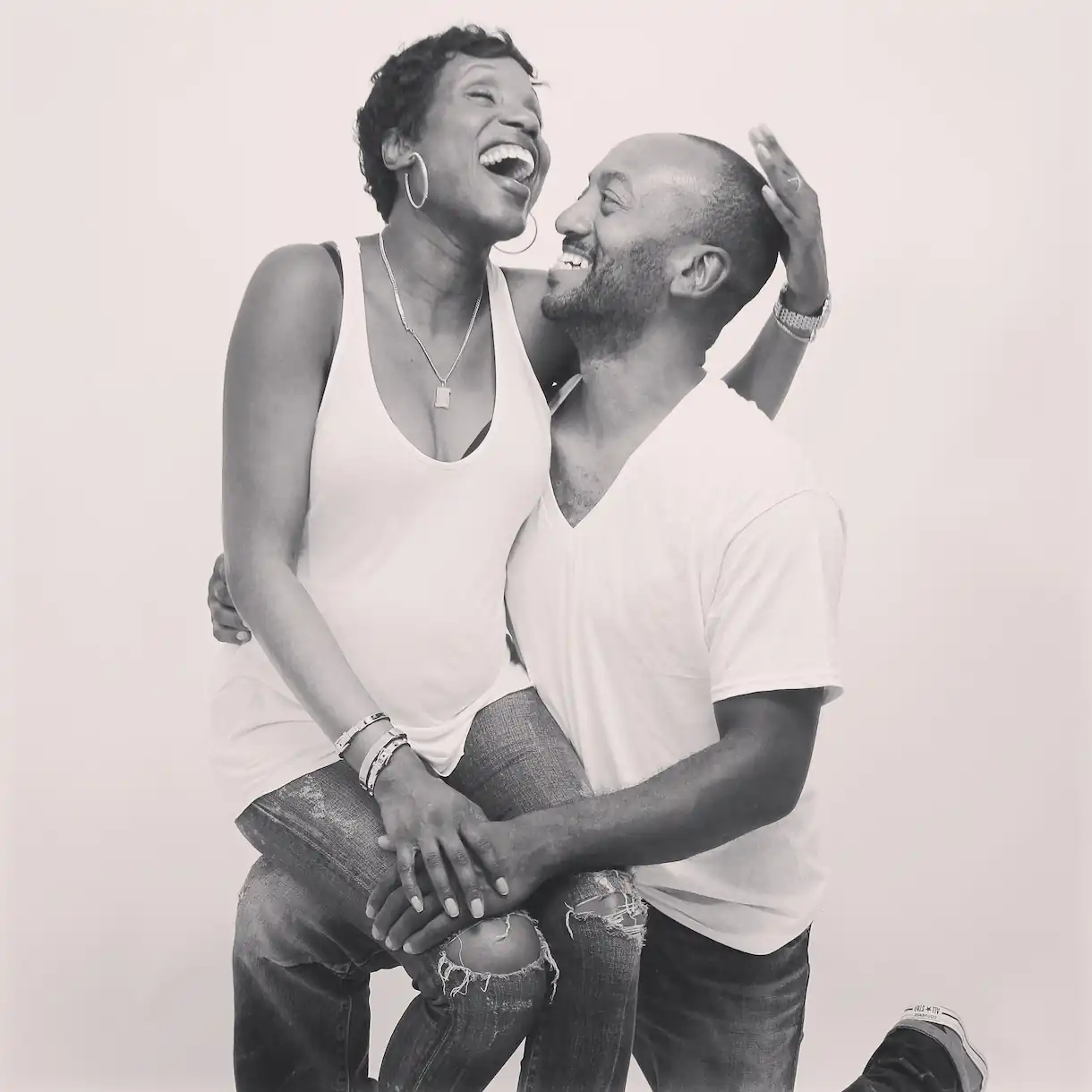 Intimate family portrait showing love and connection